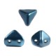 Cuentas de vidrio Super-Kheops® par Puca® - Metallic mat blue 23980/79031